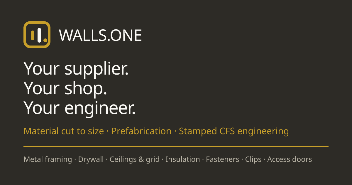 Products — Cut to Length, Delivered, Stocked · Walls.one
